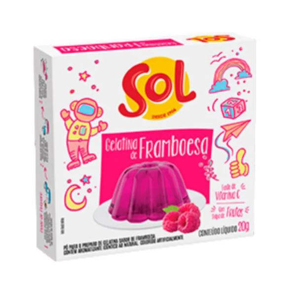 PO P/GELATINA SOL 20G FRAMBOESA