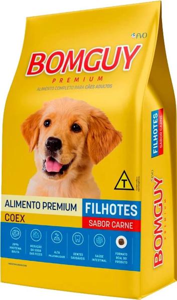 RACAO BOMGUY PREMIUM 1KG FILHOTE CARNE