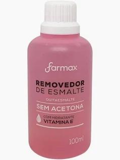 REMOVEDOR ESMALTE FARMAX 100ML S/ACETONA