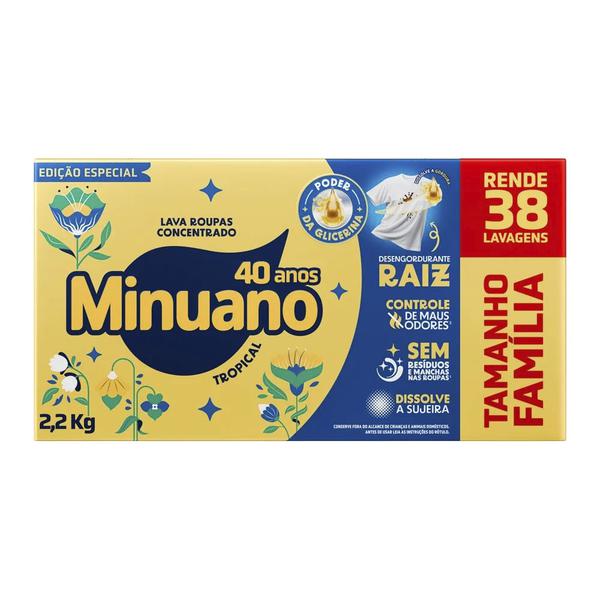 SABÃO EM PÓ MINUANO TROPICAL 2,2KG