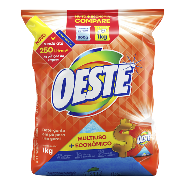 SABÃO PÓ OESTE 1KG MULTIUSO