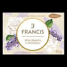 SABONETE FRANCIS 90G ROSA BRANCA