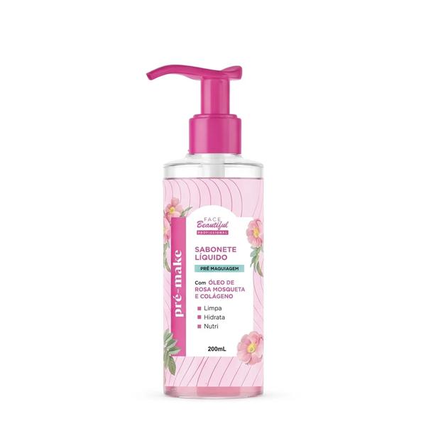 SABONETE LIQUIDO FACE BEAUTIFUL 200ML ROSA MOSQU