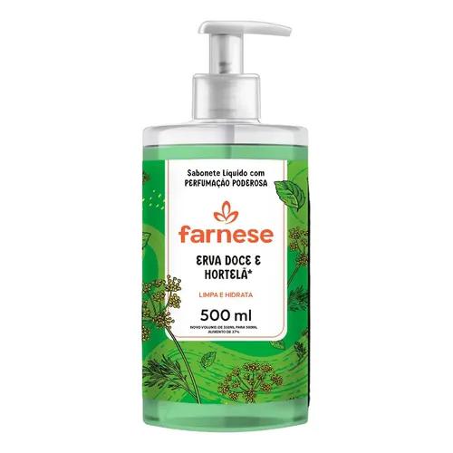 SABONETE LIQUIDO FARNESE ERVA DOCE E HORTELÃ 500ML