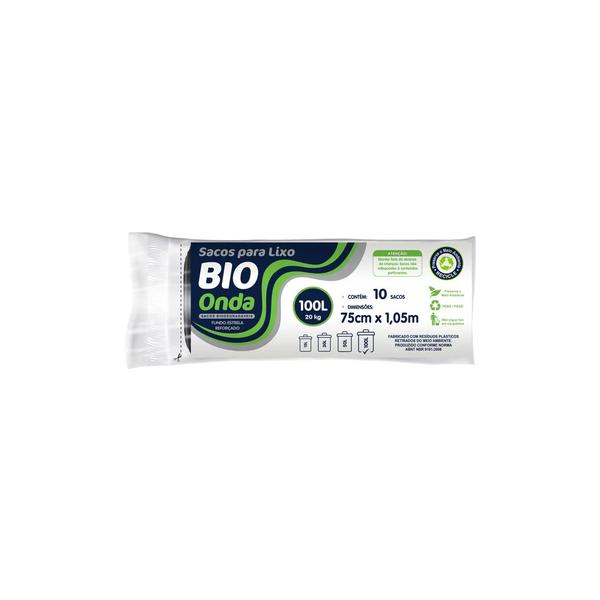 SACO DE LIXO BIO ONDA 100L CONTÉM 10 SACOS