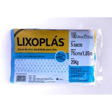 SACO LIXO LIXOPLAS 100L AZUL