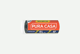 SACO LIXO PURA CASA 30L CONTÉM 20UND