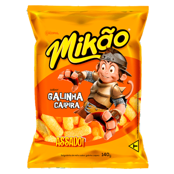 SALGADINHO MICOS MIKÃO 120G GALINHA CAIPIRA