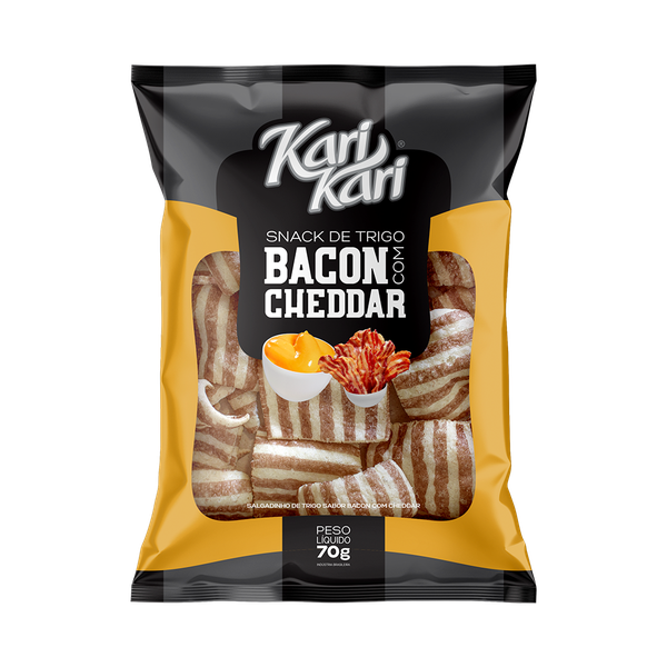 SALGADINHO SNACK KARI KARI 70G BACON CHEEDAR
