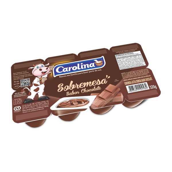 SOBREMESA CAROLINA 320G CHOCOLATE