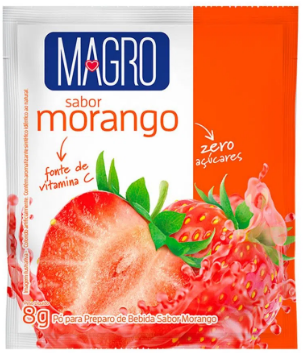 SUCO PO MAGRO 8G MORANGO
