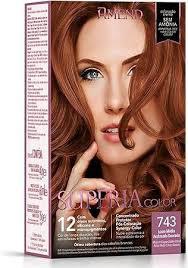 TINTA AMEND SUPERIA COLOR 743 LOURO MEDIO ACOBREADO DOURADO
