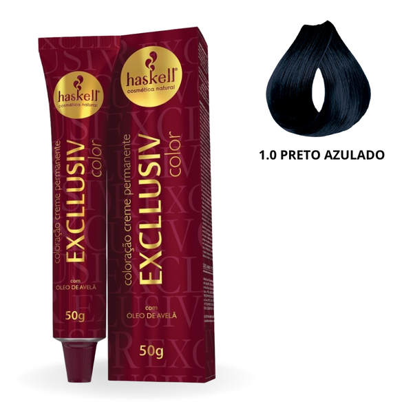 TINTA HASKELL 50G 1.0 PRETO AZULADO