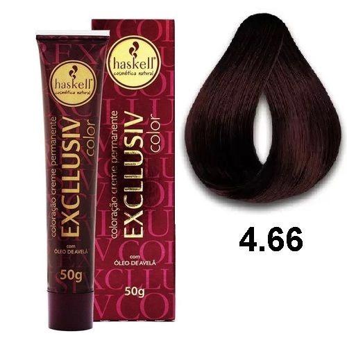 TINTA HASKELL 50G 4.66 CASTANHO MÉDIO VERMELHO INTENSO