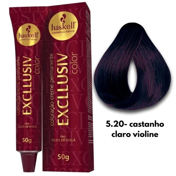 TINTA HASKELL 50G 5.20 CASTANHO CLARO VIOLINE
