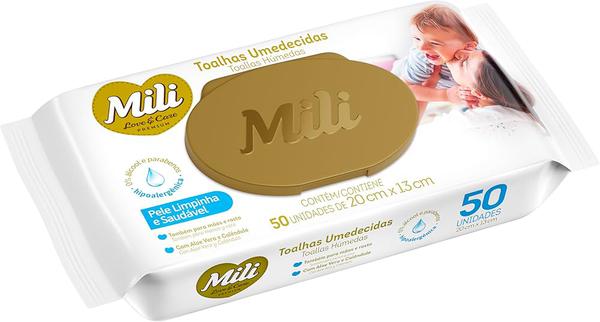 TOALHAS UMEDECIDAS MILI LOVECARE 50UND
