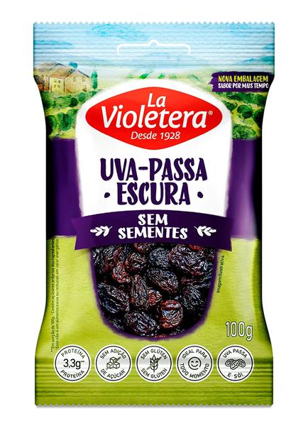 UVA PASSAS LA VIOLETERA 100G ESCURA SEM SEMENTE 100G