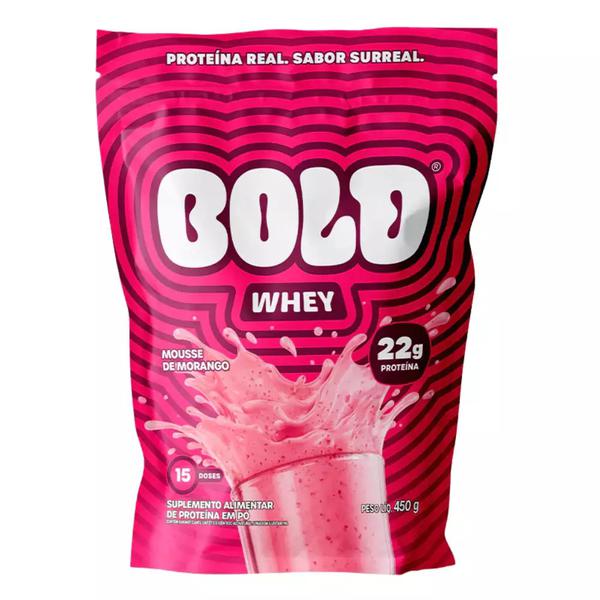 WHEY PROTEIN BOLD 450G MORANGO