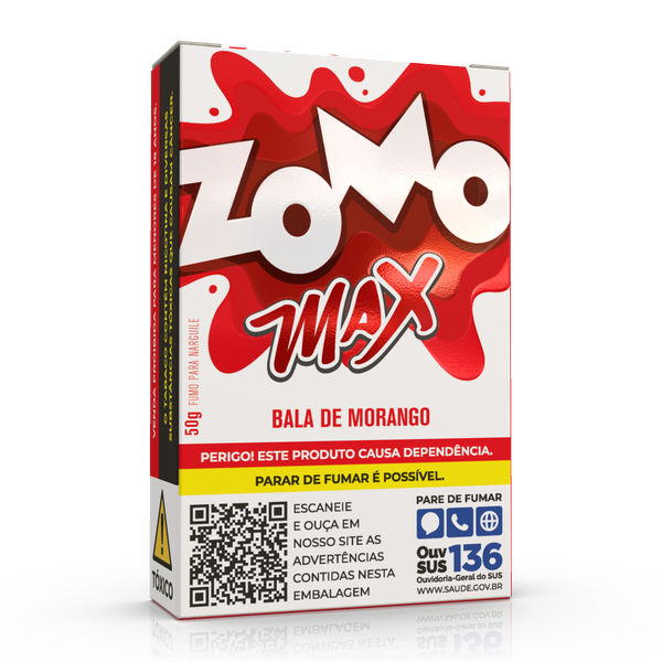 Essencia Zomo Max Bala Morango 50gr