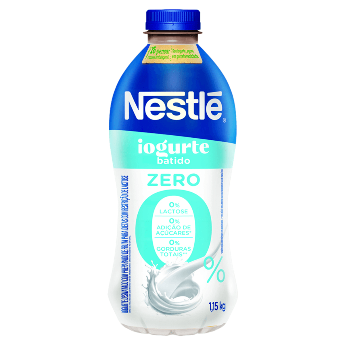 Iogurte Nestle Desnatado 1,150kg Batido Zero Lactose
