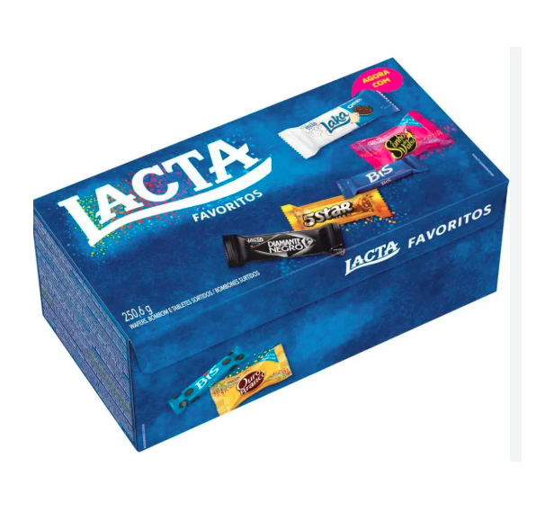 Caixa De Bombom Lacta 250,6g Favoritos