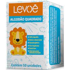 Algodao Baby Levoe 50uni Quadrado