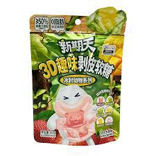 Bala De Goma 3d 60g Frutas Mistas