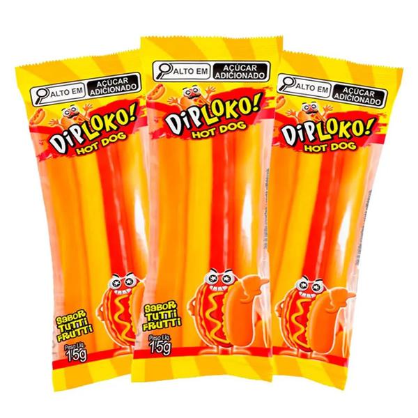 Bala Gel Dip Loko 15g Hot Dog