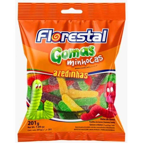 Bala Goma 201g Minhocas Azedinhas