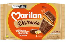 Biscoito Distracao Marilan 280g Chocolate Branco