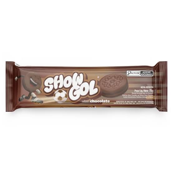Biscoito Show Gol 76g Recheado Chocolate