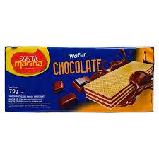 Biscoito Wafer Santa Marina 24g Chocolate