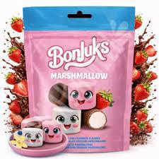 Bonjuks Mashmallow Vanilla Stra  50g Chocolate