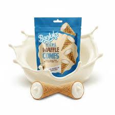Bonjuks Mini Waffle Cones White 50g Chocolate