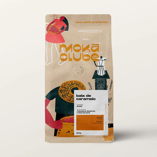 Cafe Moka Clube 100g Bala De Caramelo