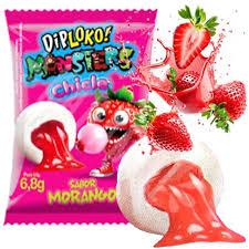 Chiclete Dip Loko 6,8g Morango