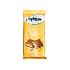 Chocolate Alpinella Importado 100g Banana e Caramelo