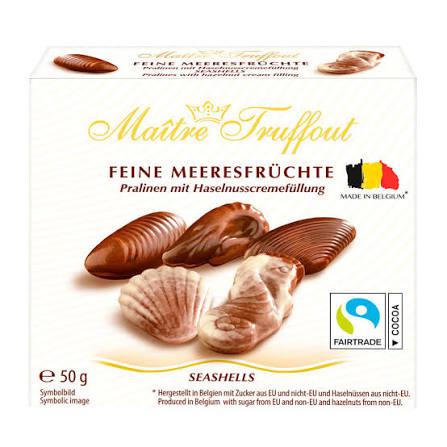 Chocolate Ao Leite 50g Maitre Truffout Seashells