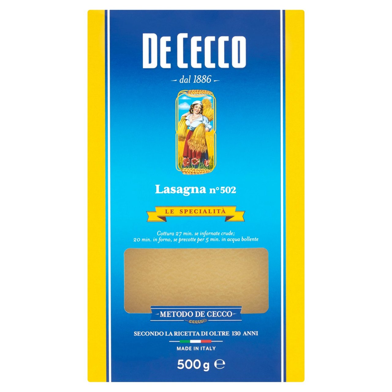 Massa Lasanha De Cecco 500g Italiana