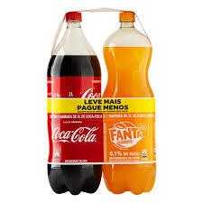 Kit Refrigerante 2l Coca Cola + Fanta Laranja