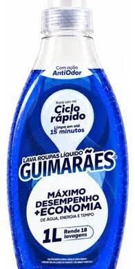 Lava Roupa Liq Guimaraes 1l Ciclo Rapido