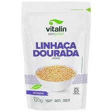 Linhaça Dourada Vitalin 120g Em Grãos Integral