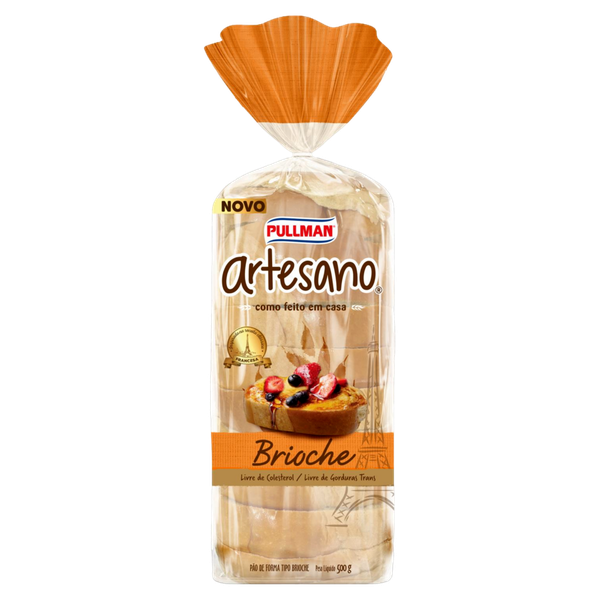 Pão De Forma Artesano 500g Pullman Brioche