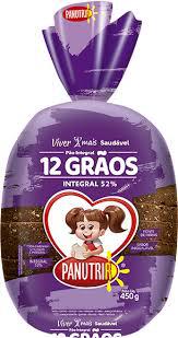Pão Integral 450g Panutrir Integral 12 Graos