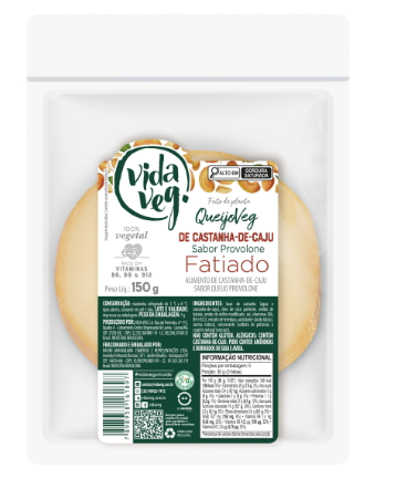 Queijo Provolone Vida Veg 150g Vegano-Castanha De Caju