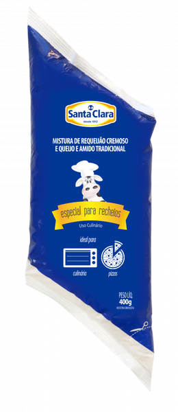 Requeijão Bisnaga 400g Santa Clara C/Amido