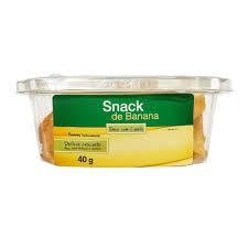 Snack De Banana 40g Doce Com Canela