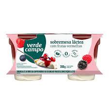 Sobremesa Verde Campo 200g Frutas Vermelhas
