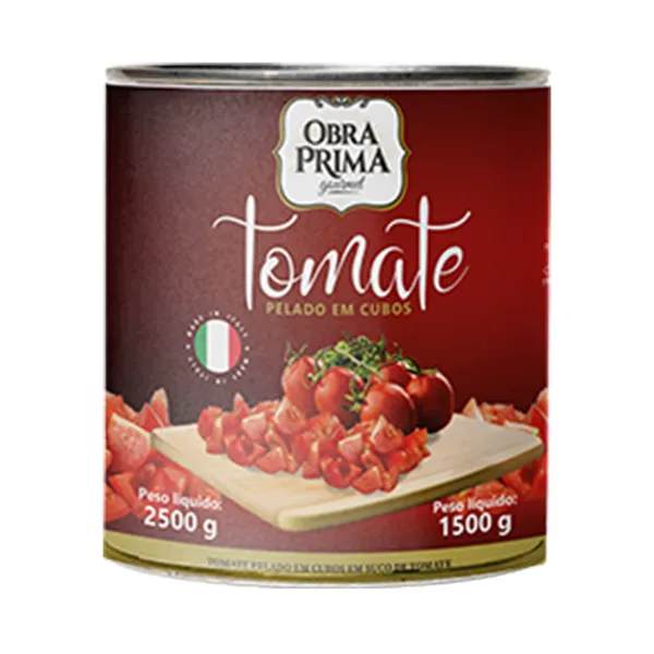 Tomate Pelado 2,5kg Em Cubos