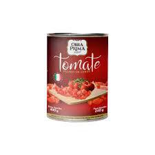Tomate Pelado Obra Prima 400g Cubos